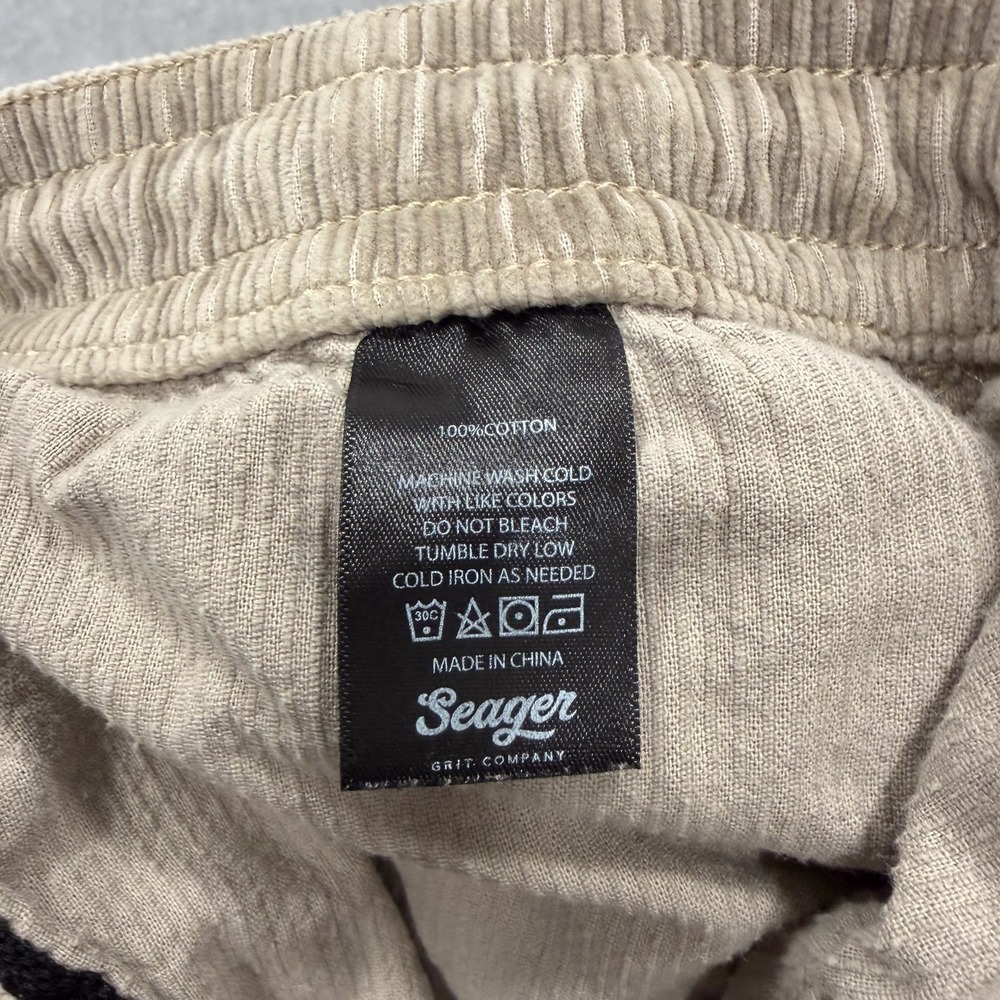 Seager Shorts Mens M Stone Yuma Corduroy - Picture 7 of 10